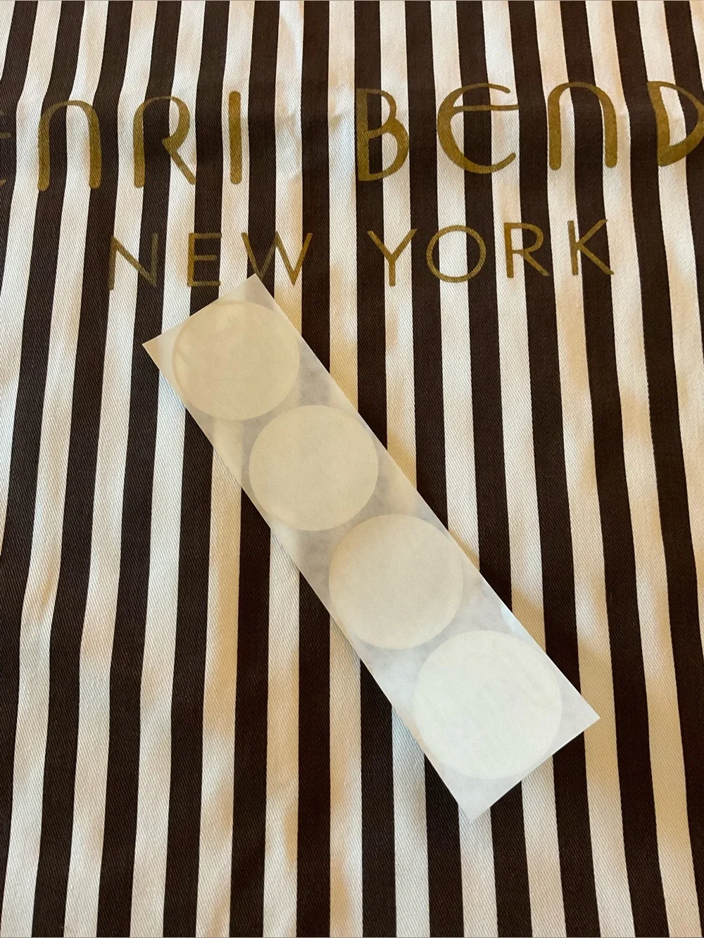 Set of 4 New Henri Bendel Embossed Gift Stickers